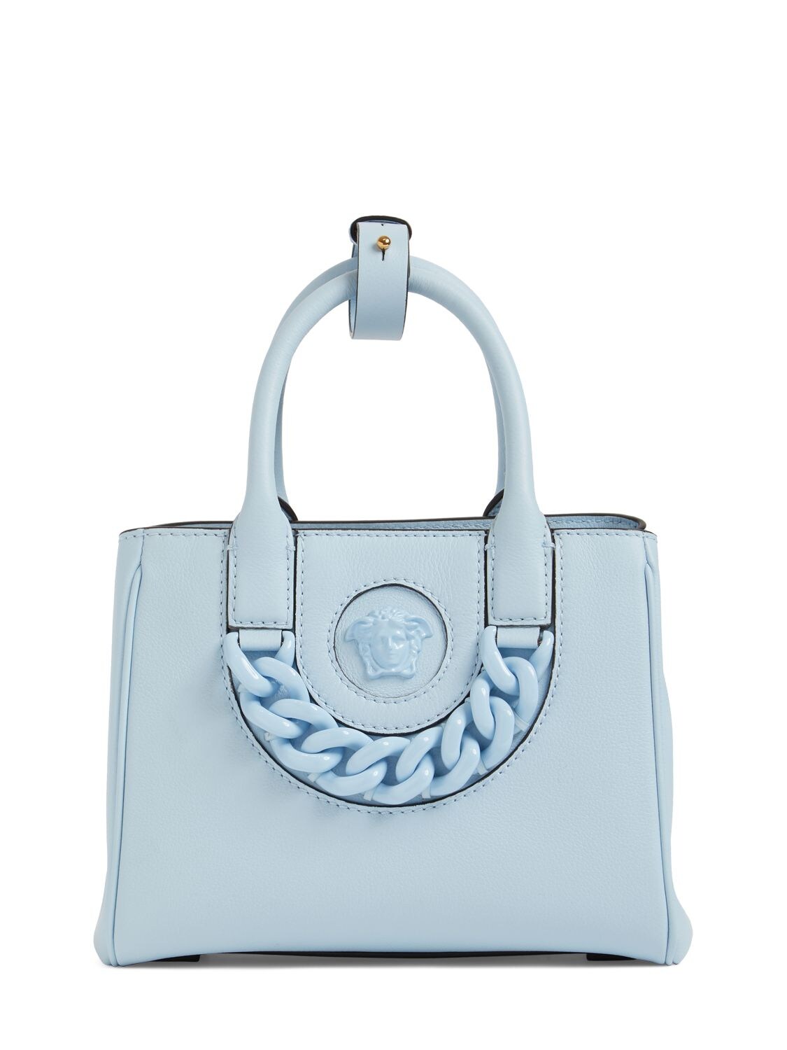 Mini Medusa Leather Tote Bag W/ Chain