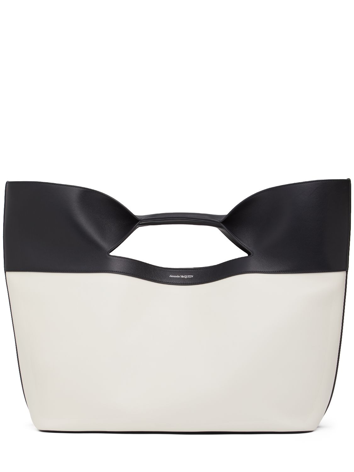 ALEXANDER MCQUEEN Small The Bow Leather Tote Bag