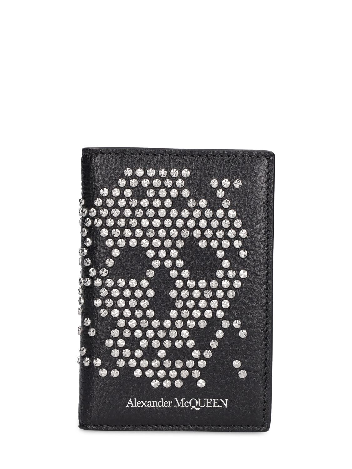Studded Leather Pocket Card Case – MEN > ACCESSORIES > WALLETS