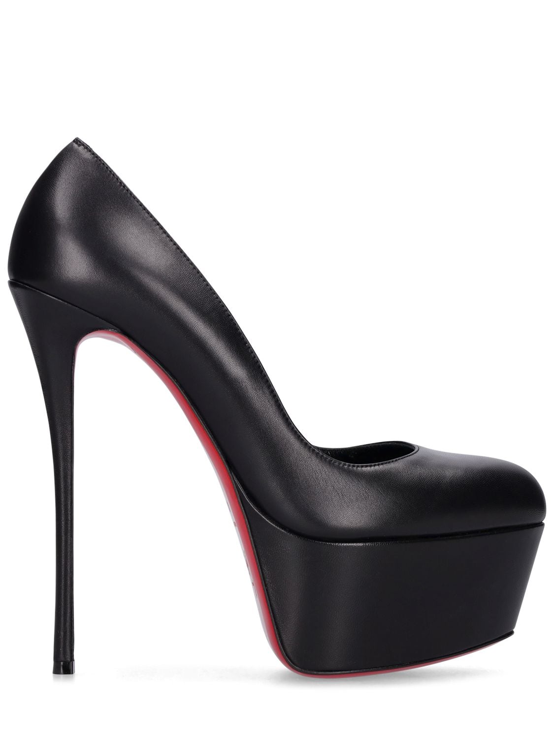 Christian Louboutin  Dolly black 160 platform leather boots