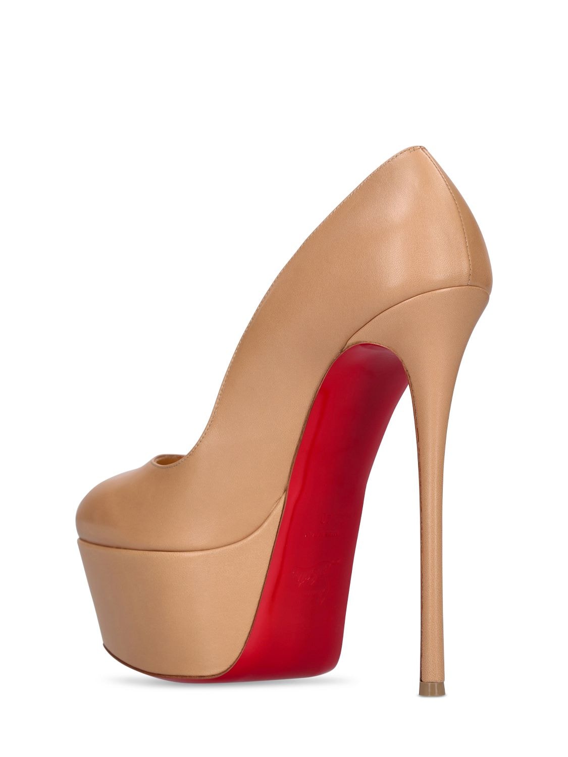 Dolly Leather Red Sole Platform Pumps