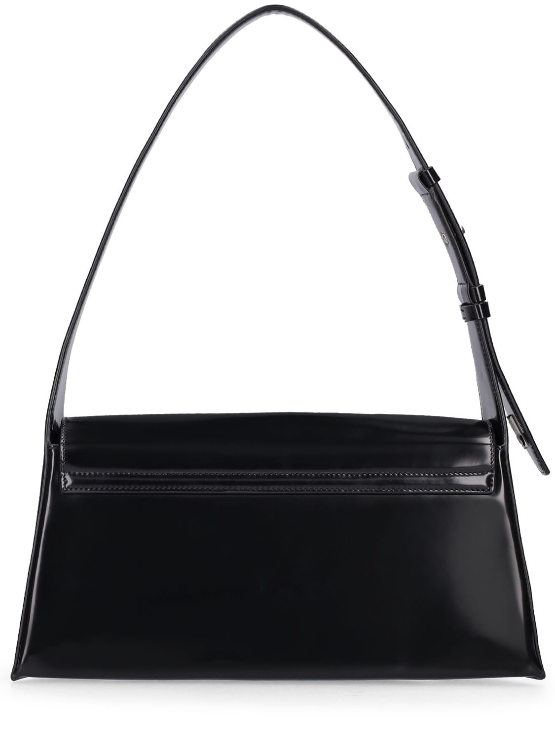 Shop Ferragamo Prisma Leather Shoulder Bag In Black