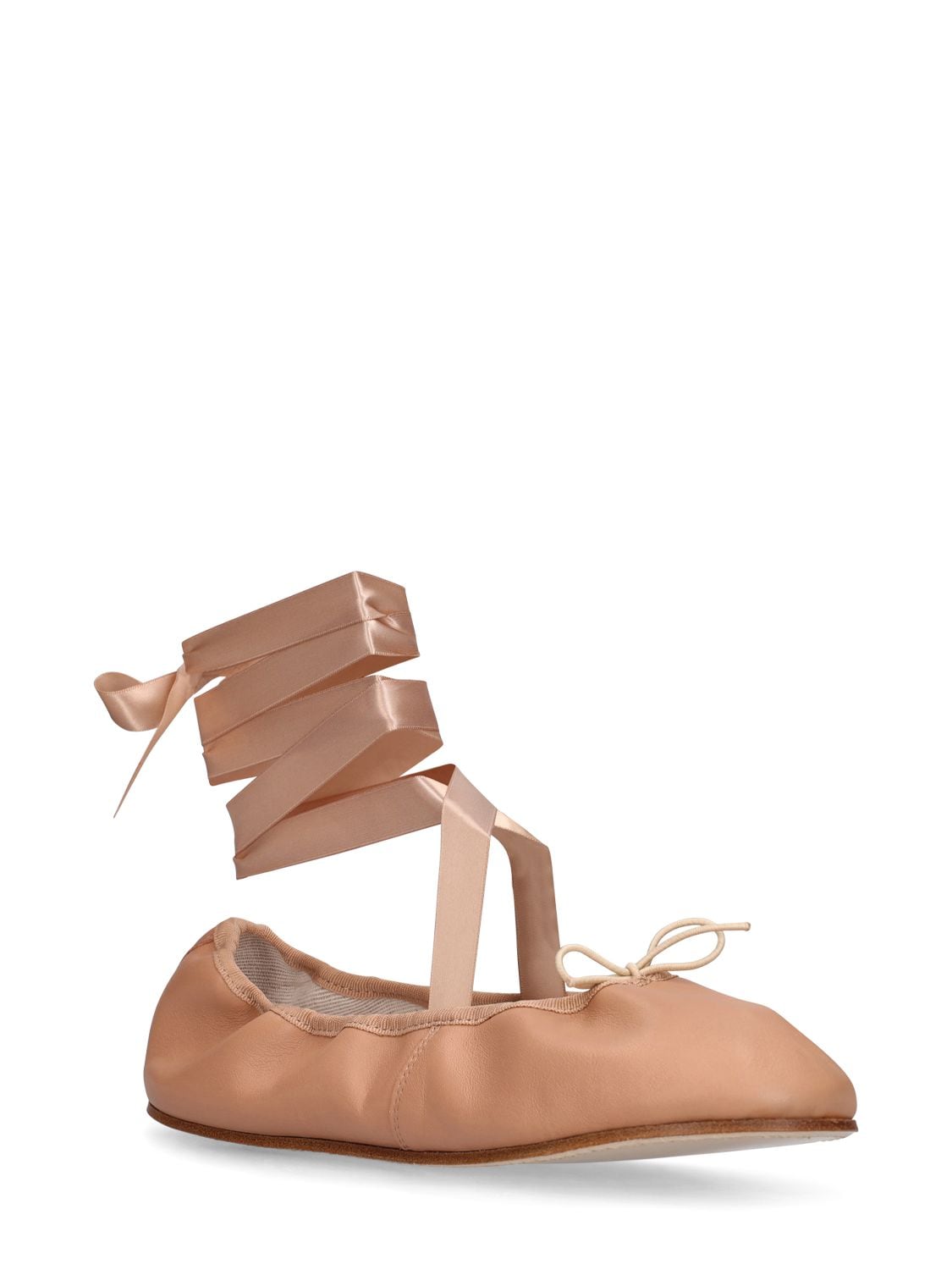 Shop Repetto 10mm Sophia Leather Ballerinas In Beige