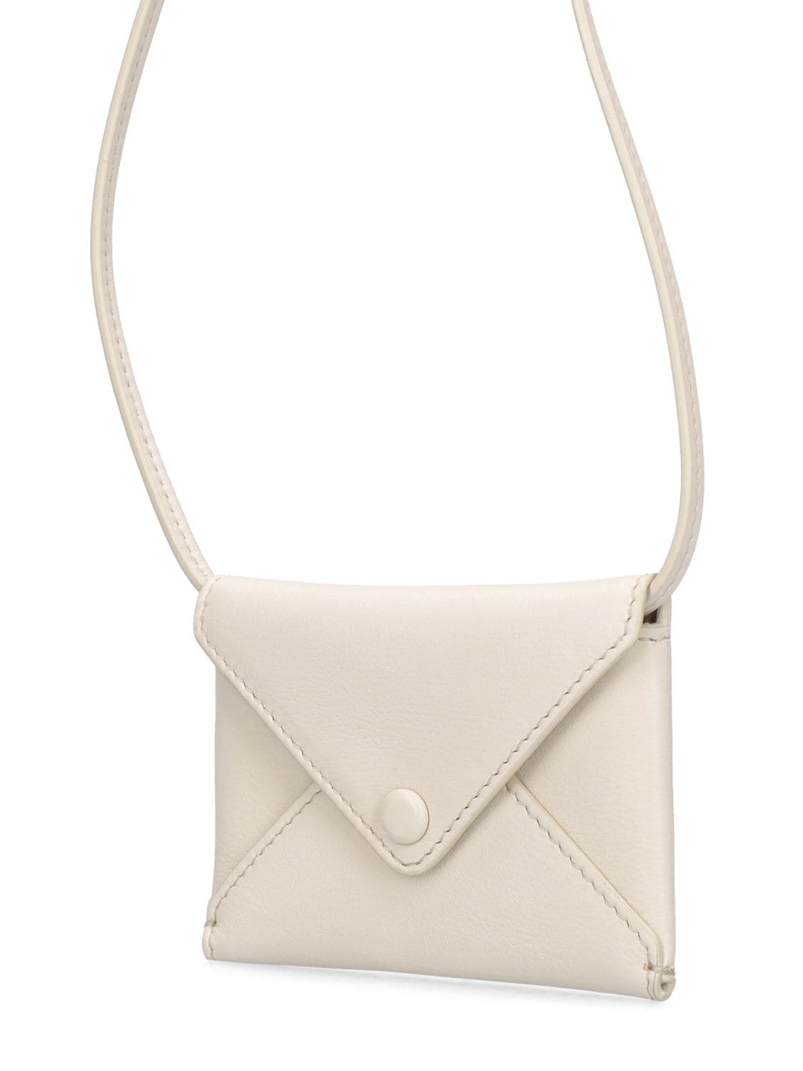 The Row Mini Envelope Leather Bag In Ivory | ModeSens