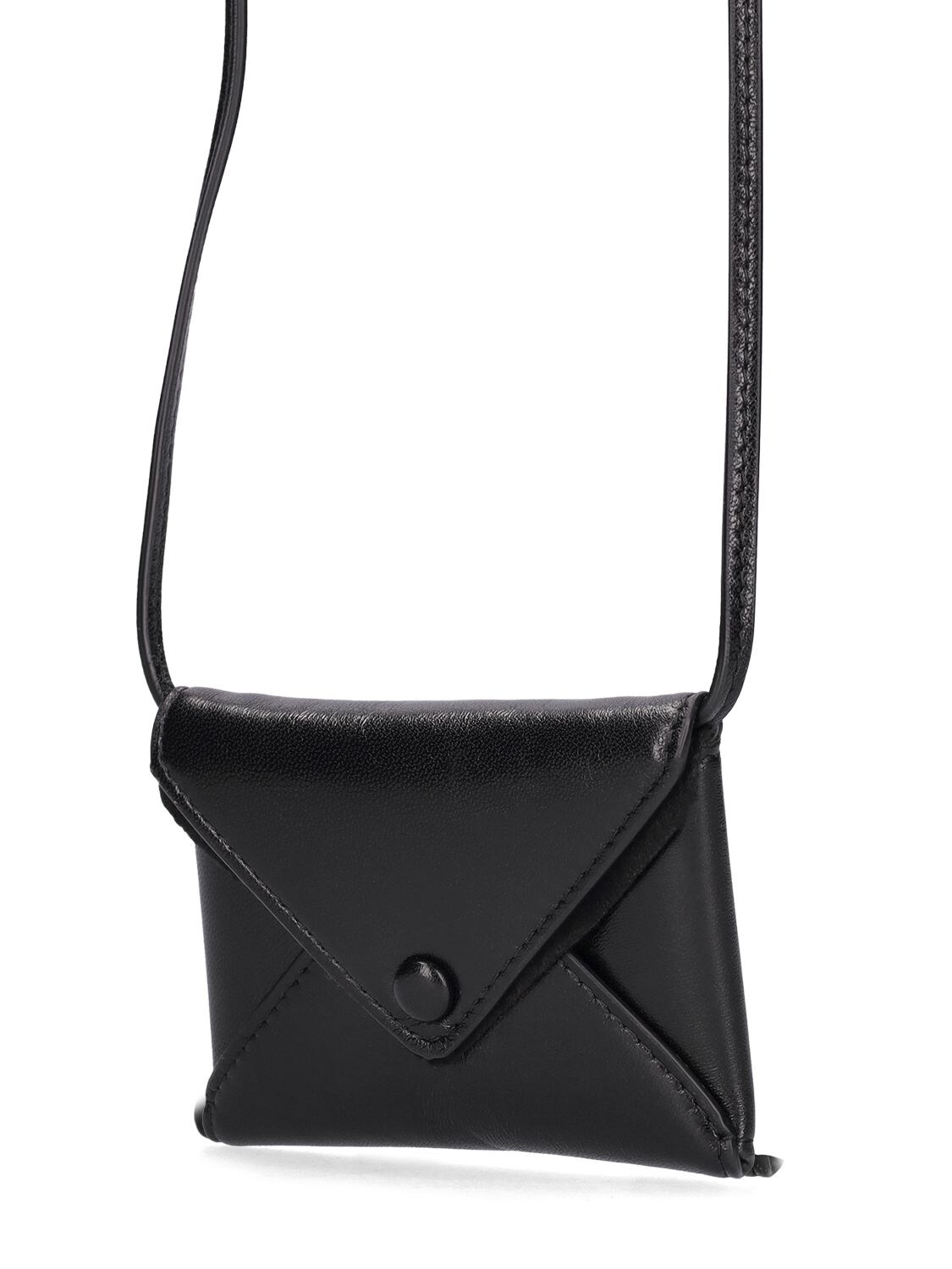 The Row Envelope Mini Leather Belt Bag In Black Pld | ModeSens