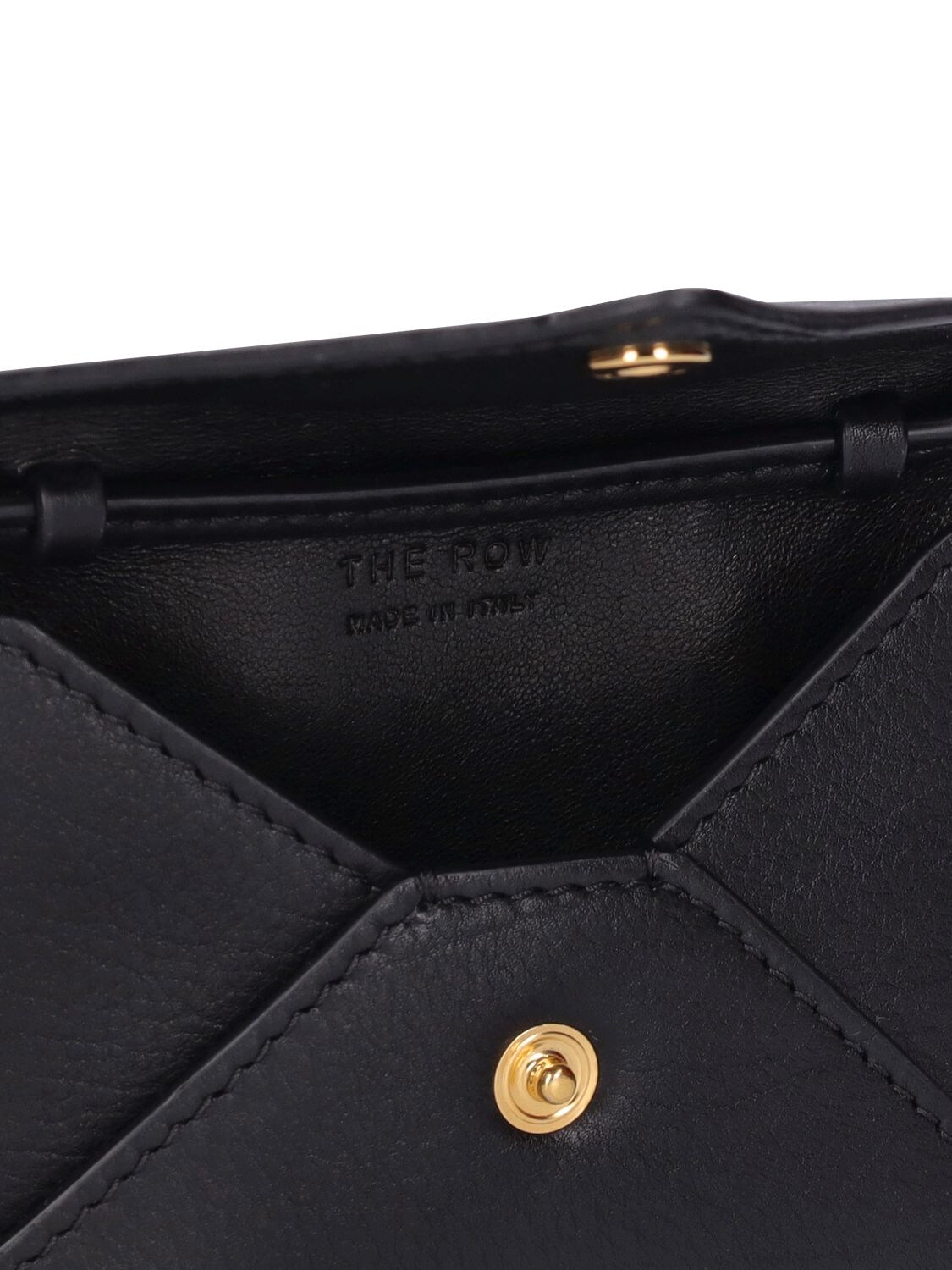 The Row Envelope Mini Leather Belt Bag In Black Pld | ModeSens