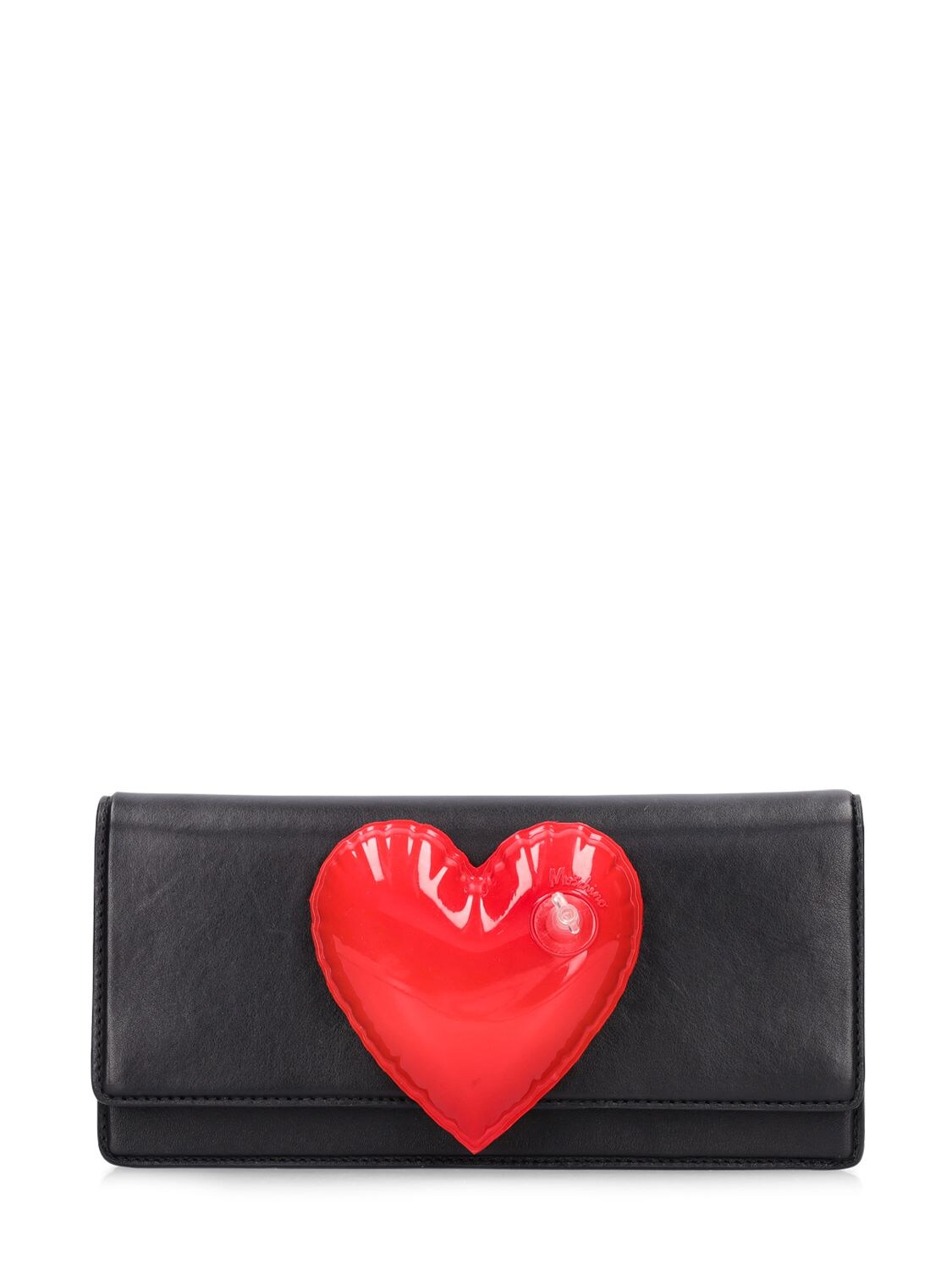 Padded Heart Leather Clutch – WOMEN > BAGS > CLUTCHES