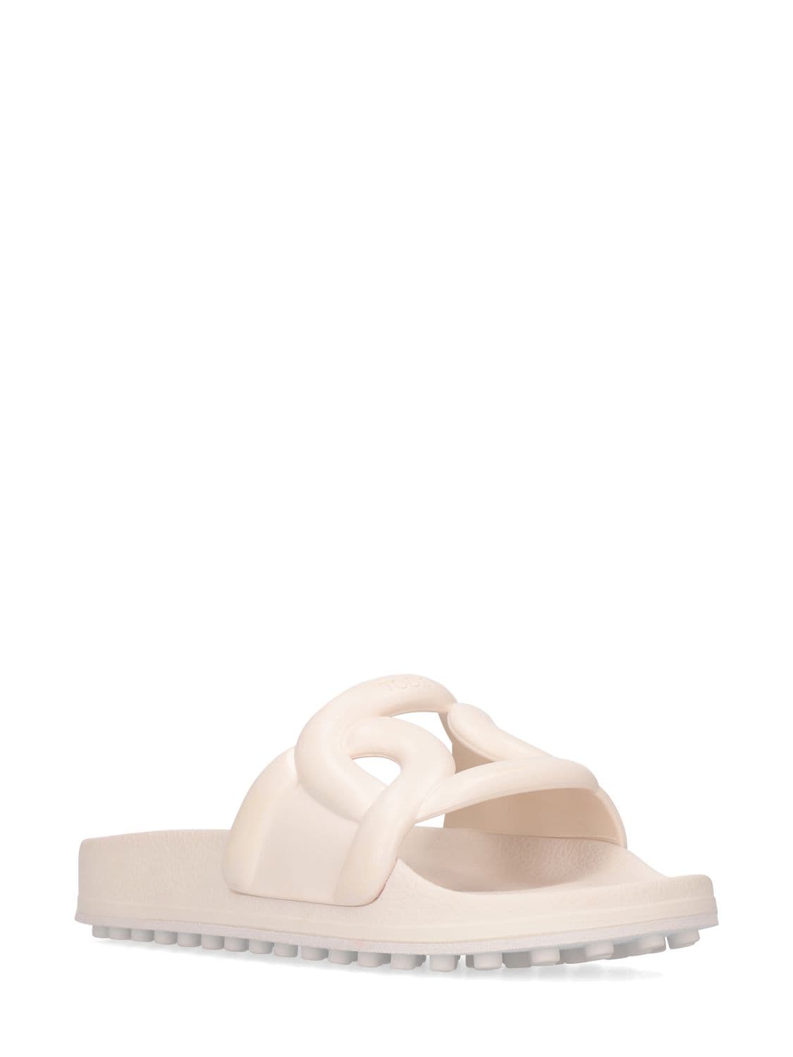 Shop Tod's 10mm Rubber Slides In White