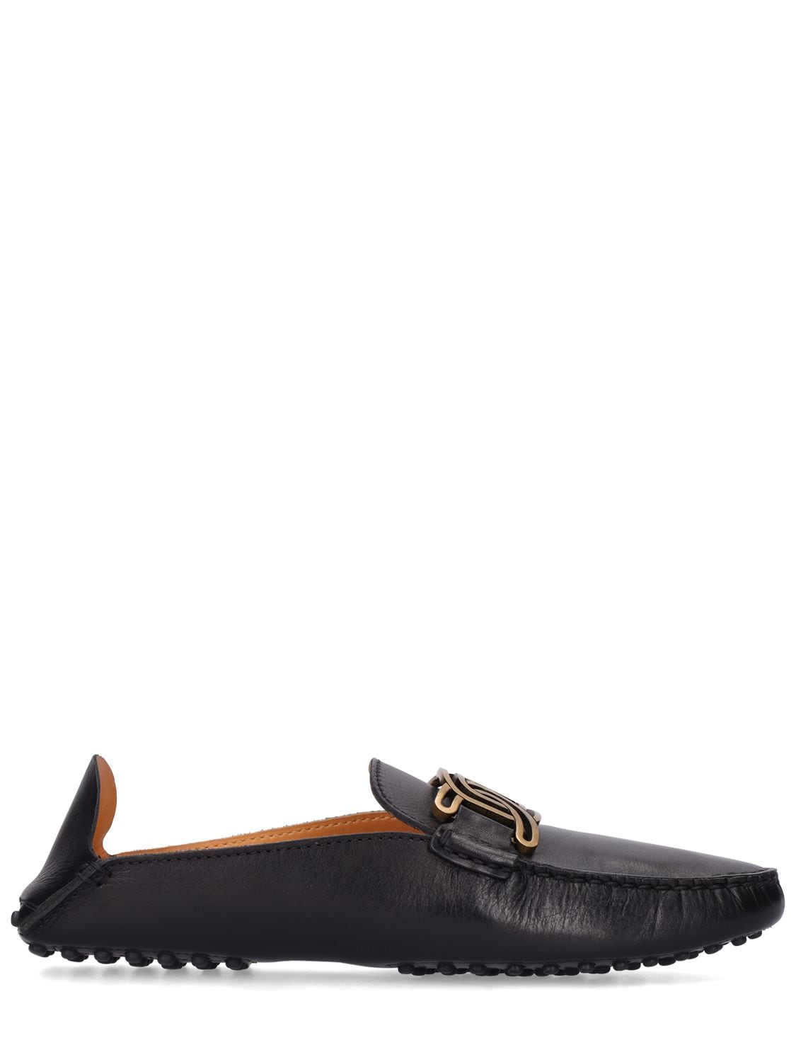 Shop Tod's 10mm Gommini Leather Mules In Black