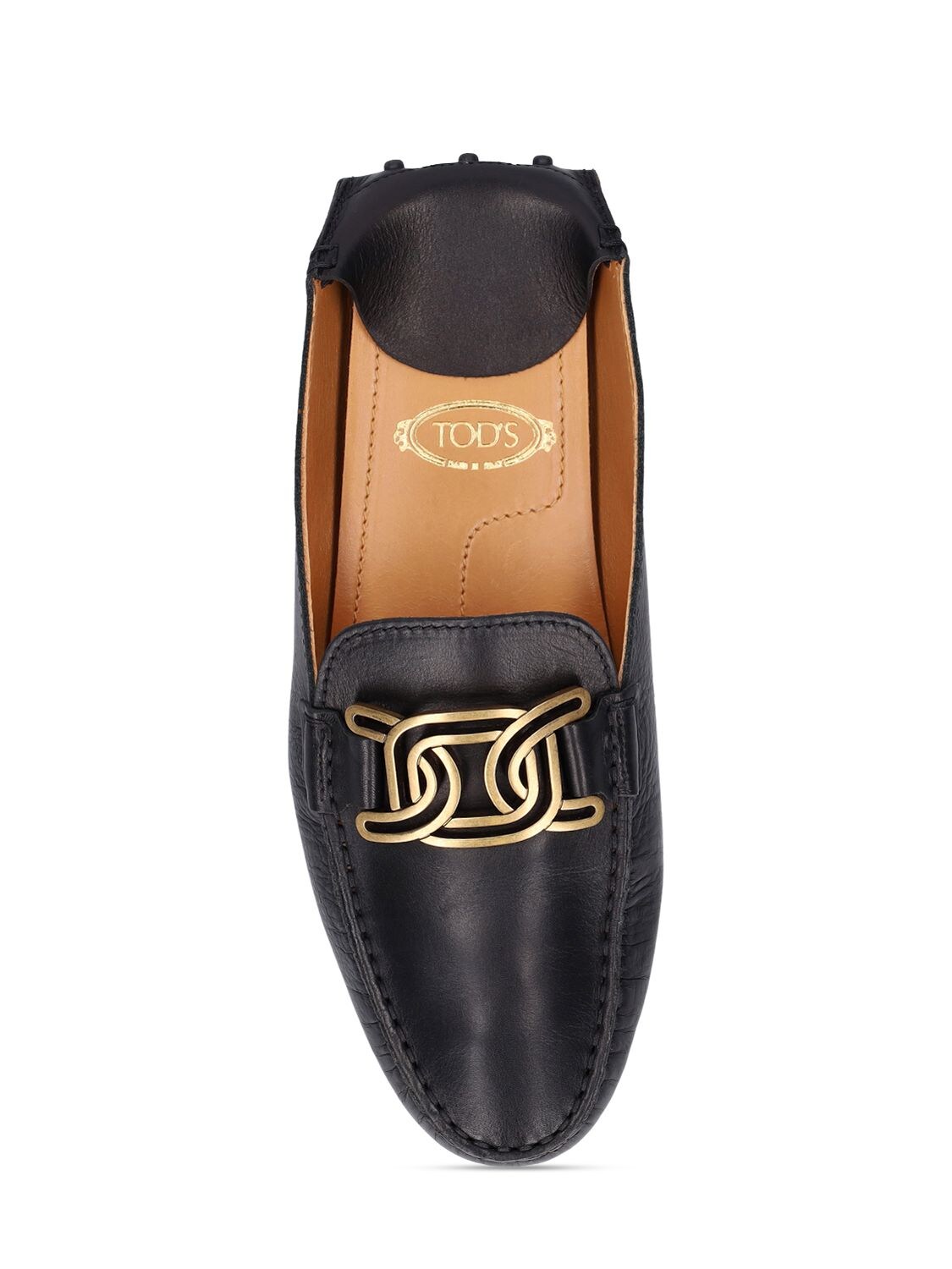 Shop Tod's 10mm Gommini Leather Mules In Black