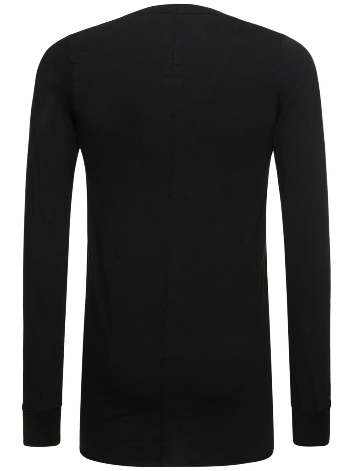 Shop Rick Owens Classic Cotton Jersey T-shirt In Black