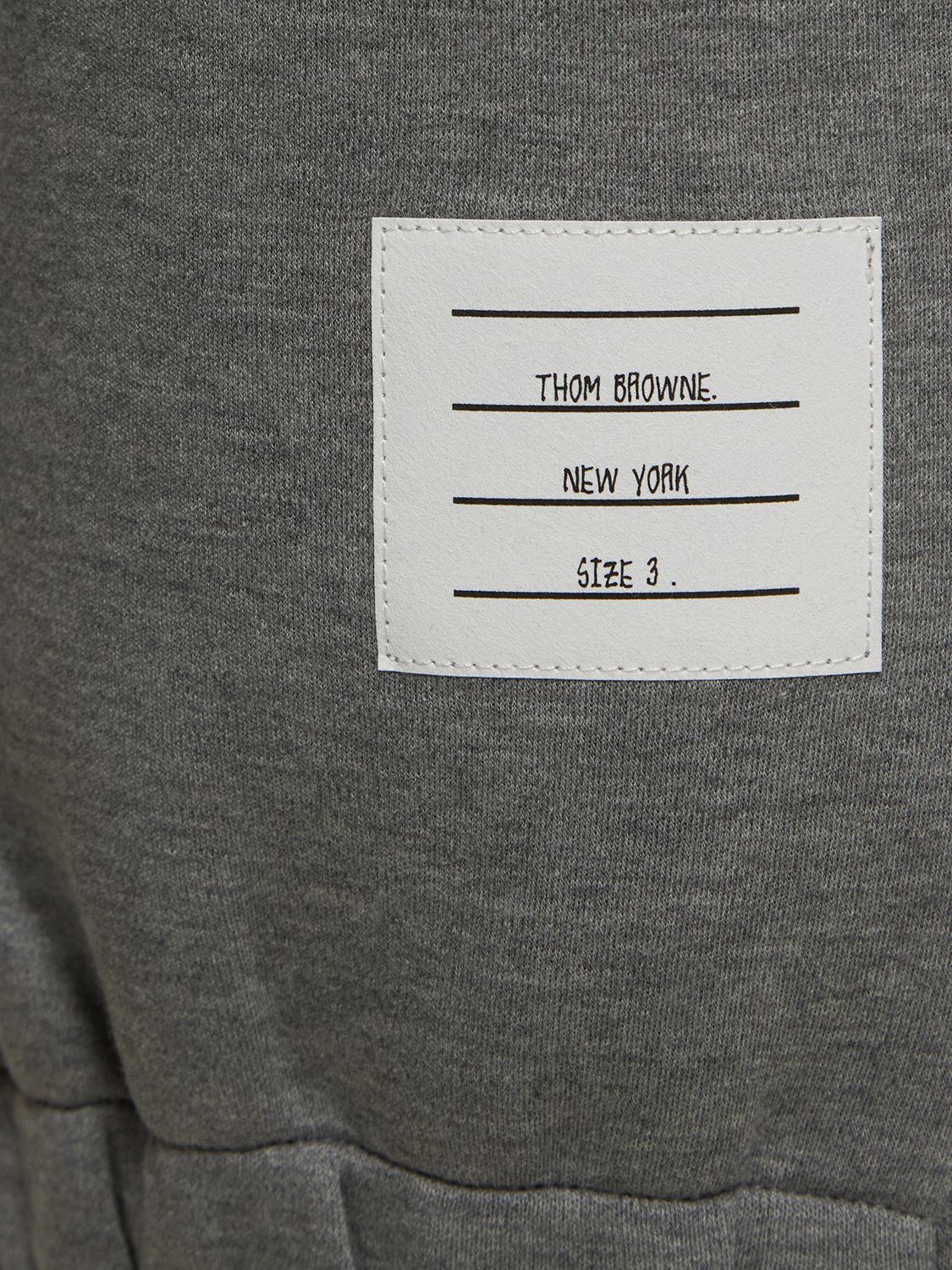Thom Browne Logo-patch Track Pants In Med Grey