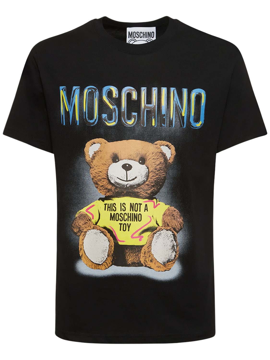 MOSCHINO Teddy Print Cotton Jersey T-shirt
