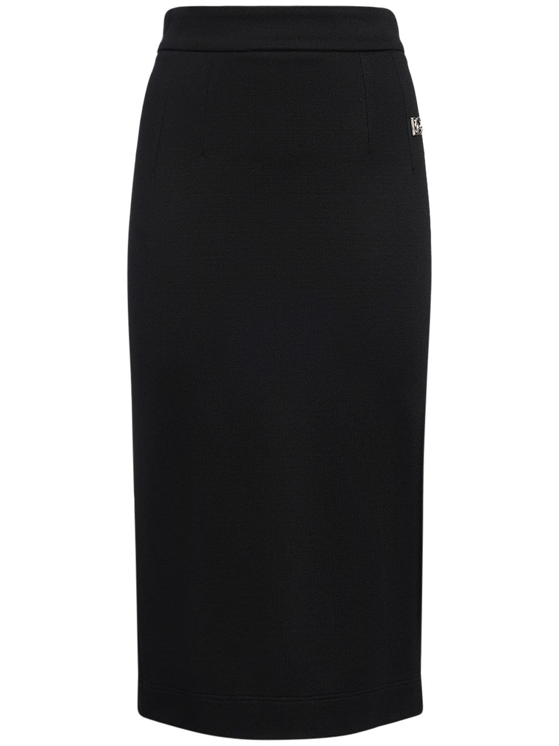 DOLCE & GABBANA PUNTO MILANO JERSEY PENCIL SKIRT