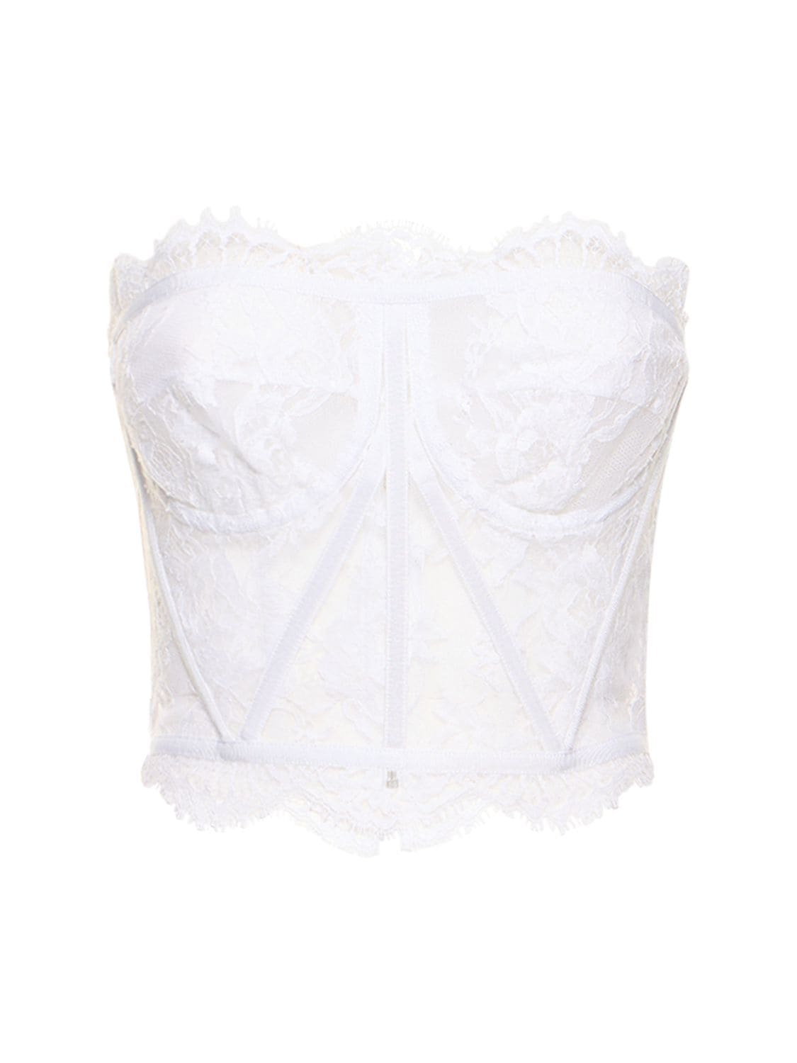 Dolce & Gabbana Lace Corset Top In White