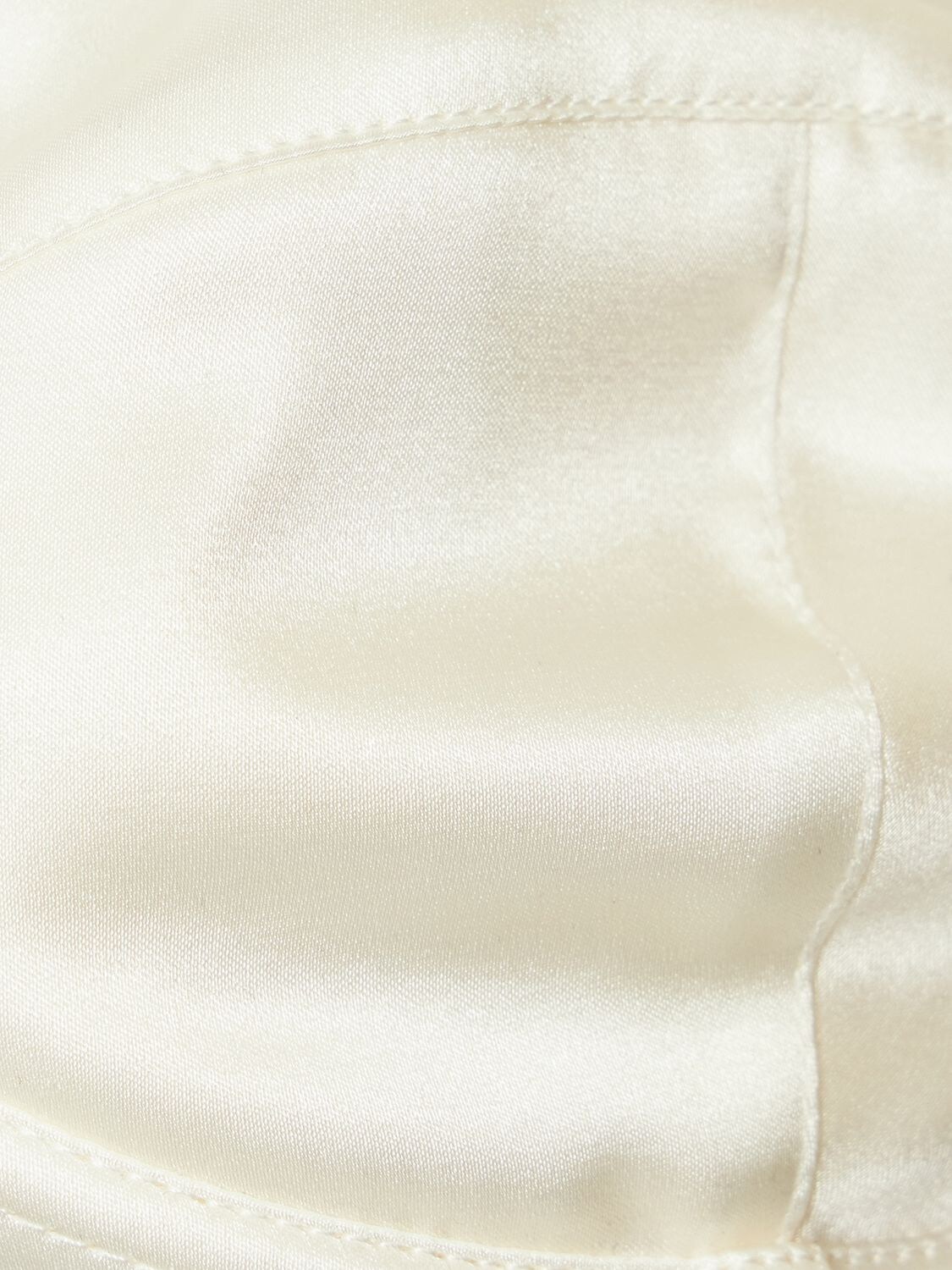 Shop Dolce & Gabbana Silk Satin Balconette Bra In White