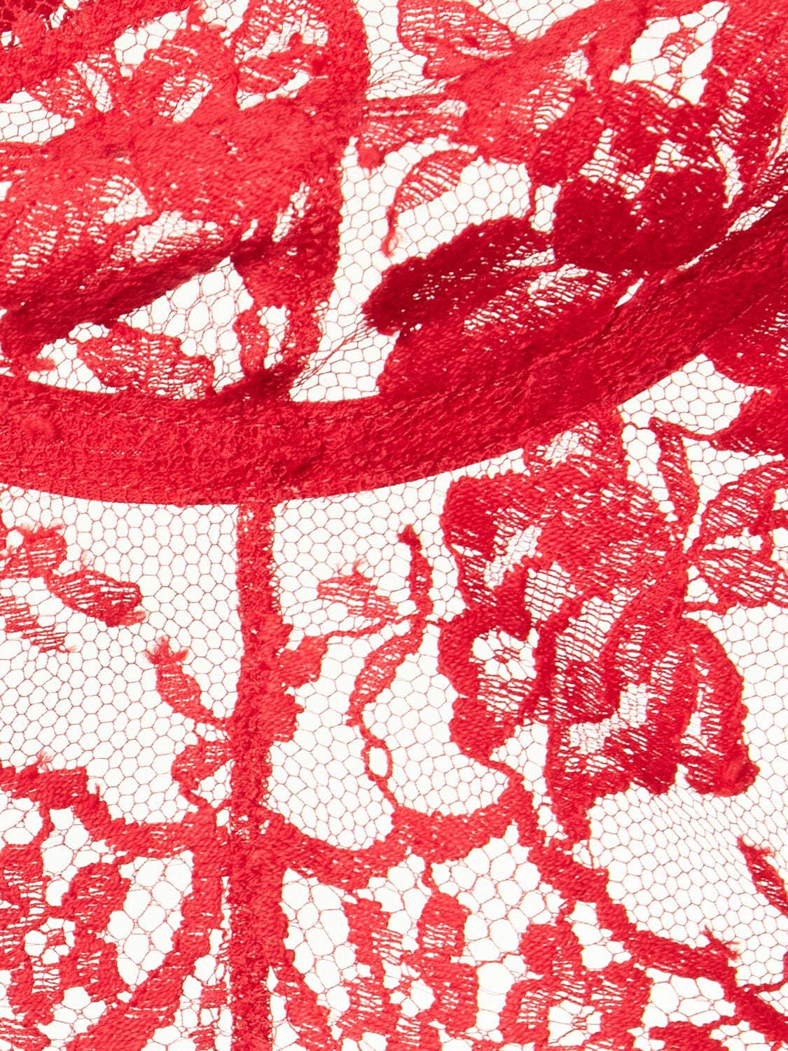 Shop Dolce & Gabbana Lace Bralette Bra In Red