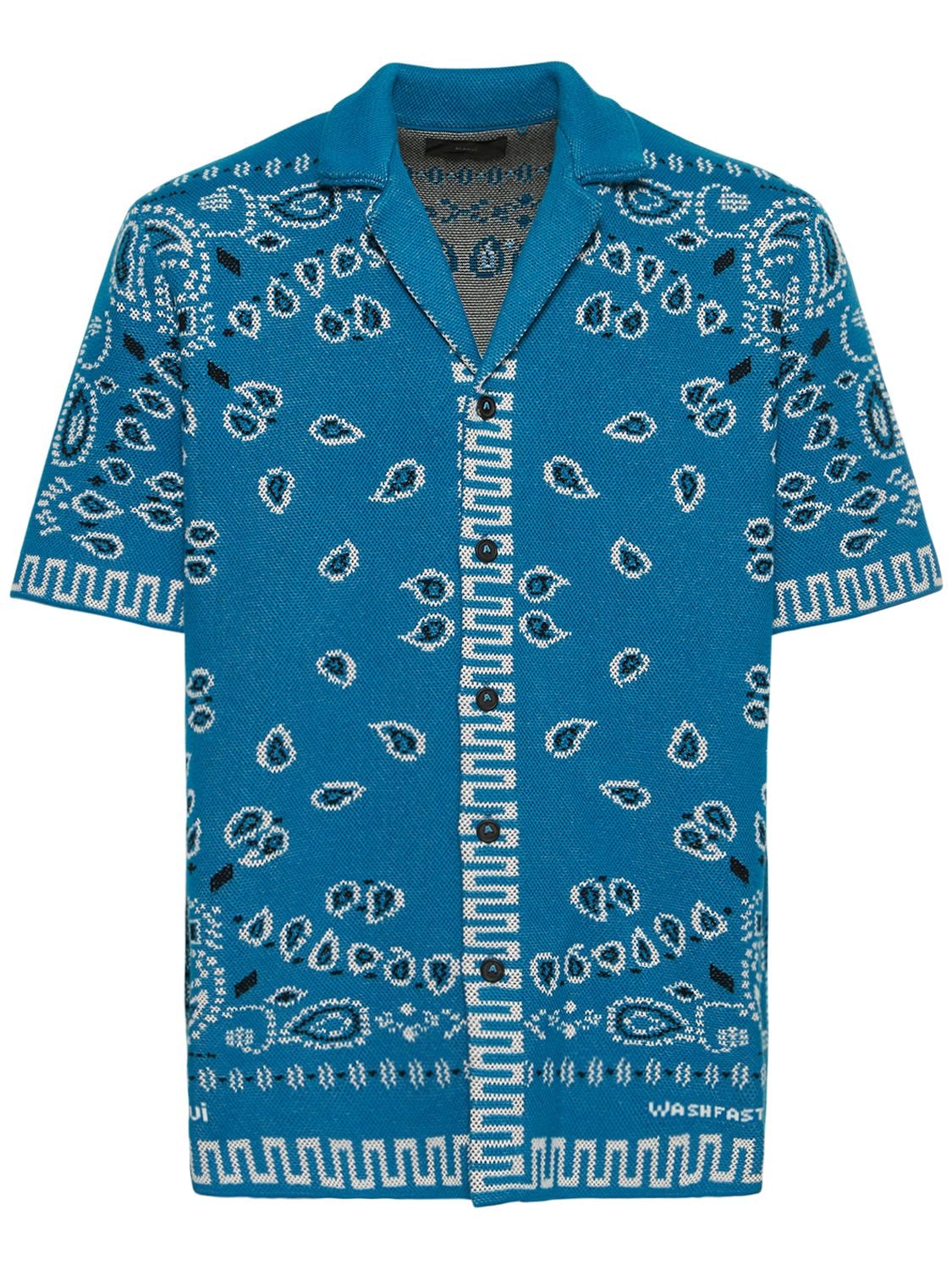 Bandana Piquet Shirt in blue
