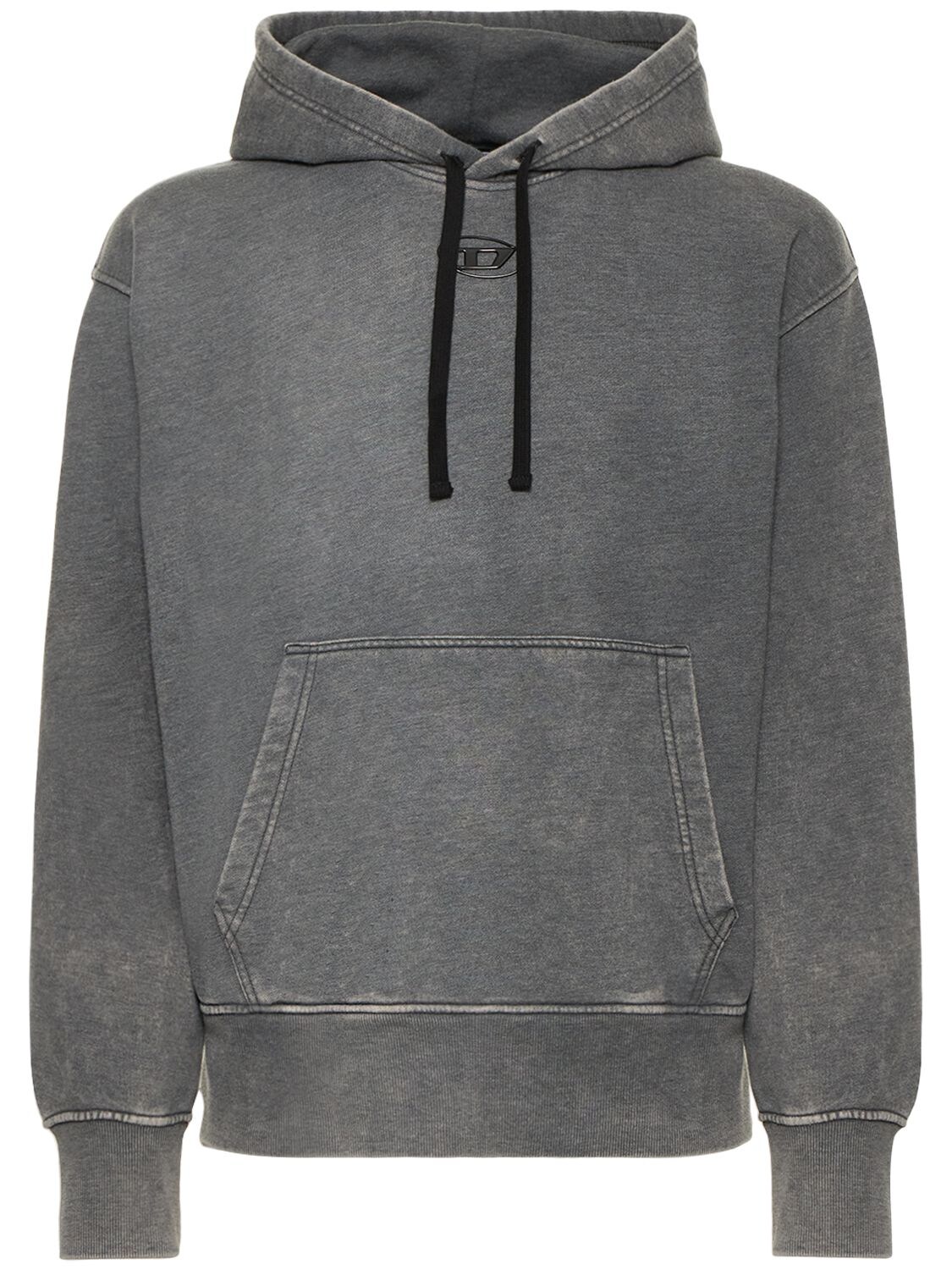 Diesel Oval d Mold Print Cotton Blend Hoodie In Dark Grey ModeSens