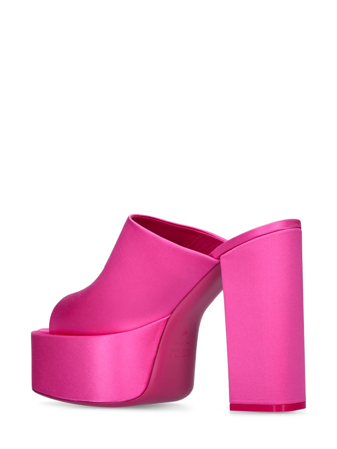 Paris Texas 130mm Sasha Satin Mules In Pink