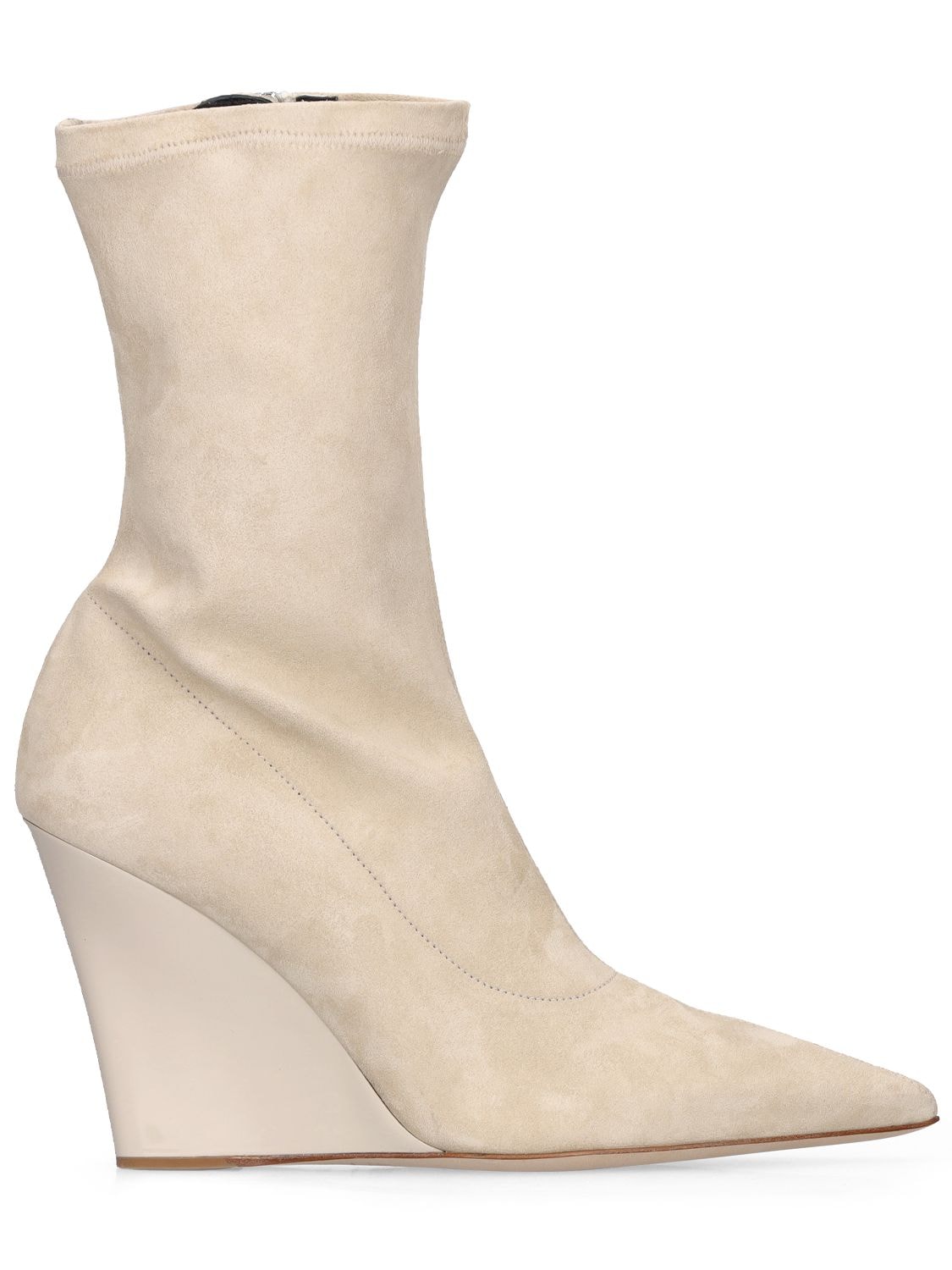 Paris Texas 95mm Wanda Ankle Boots In Ivory