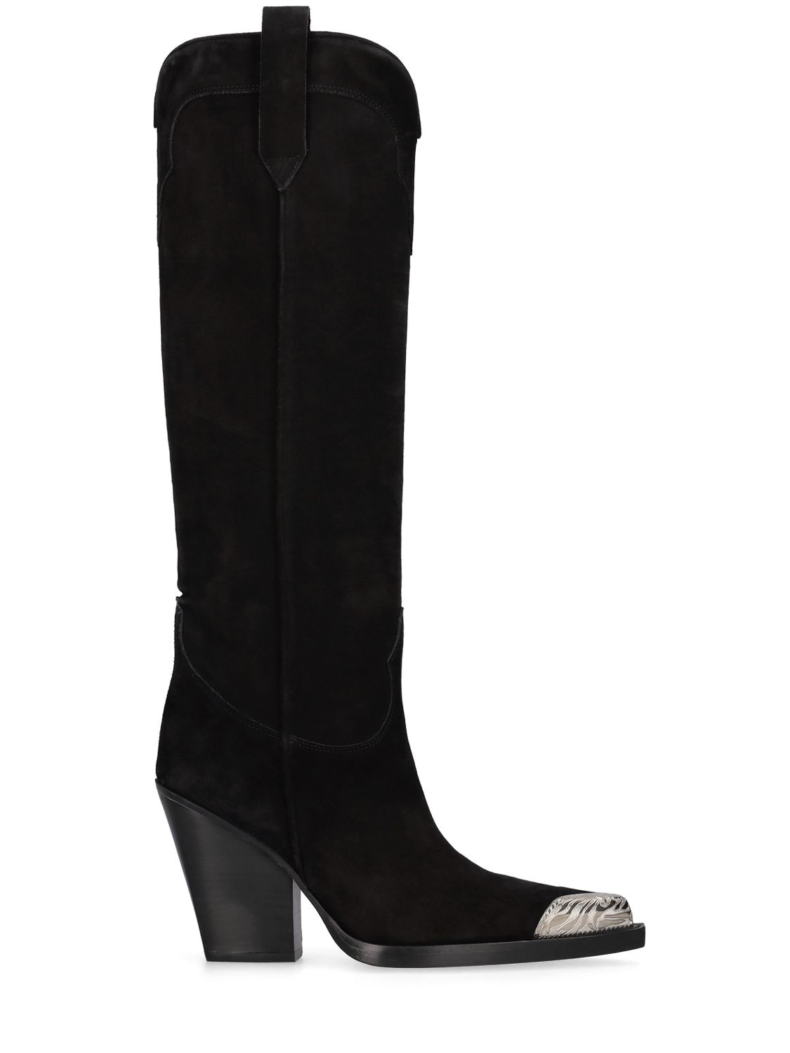 Paris Texas El Dorado Emellished Toe Boot In Black