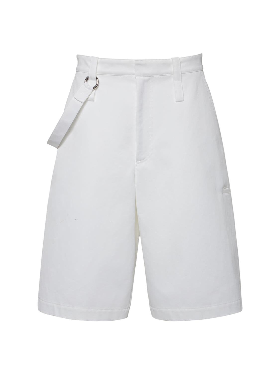 Bottega Veneta Cotton Twill Shorts In White
