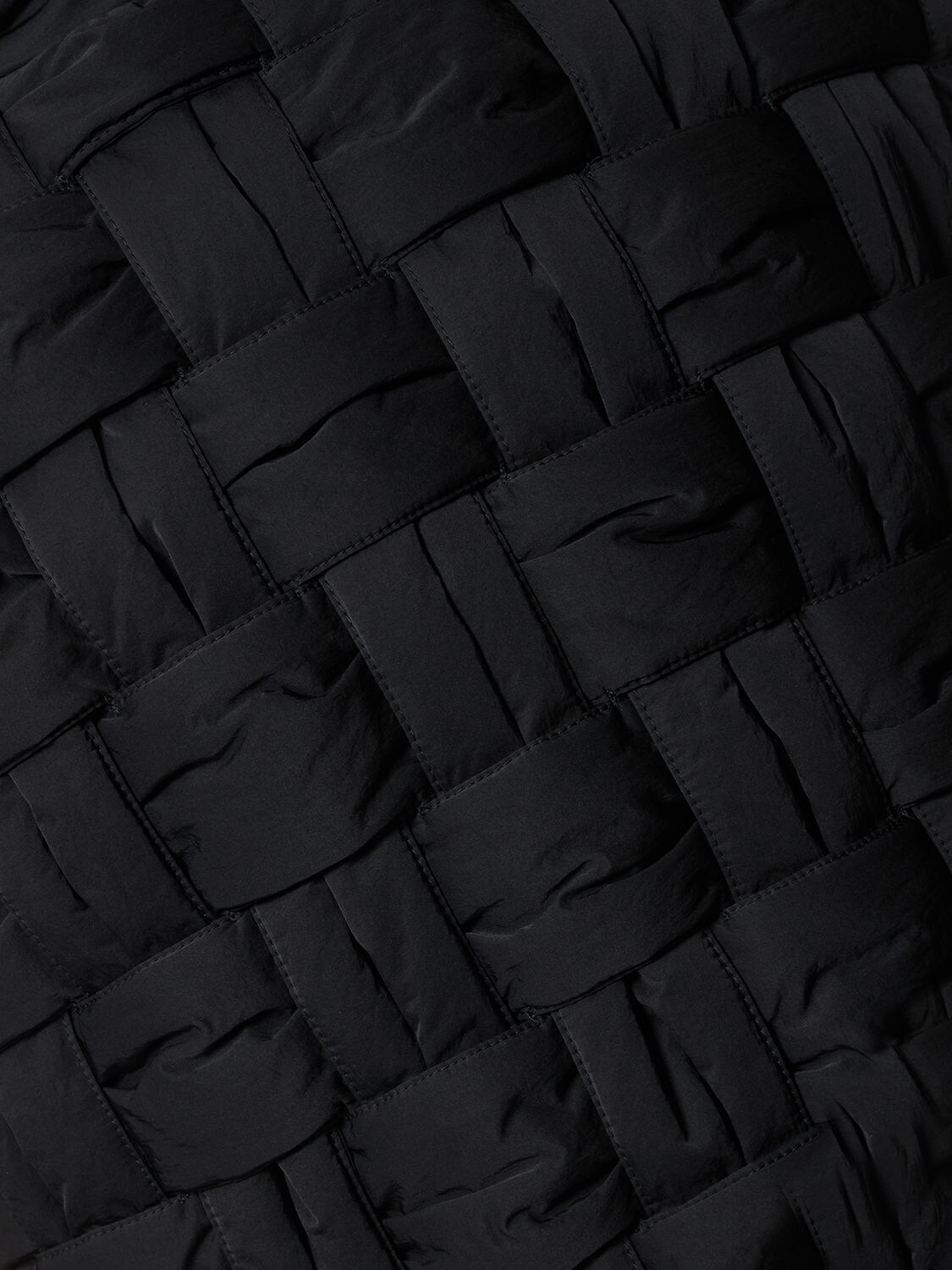 Shop Bottega Veneta Tech Nylon Down Vest In Black