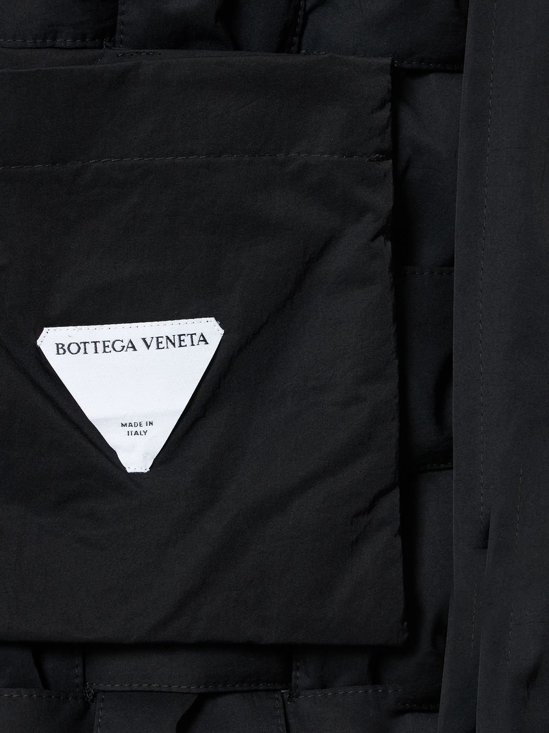 Shop Bottega Veneta Tech Nylon Down Vest In Black