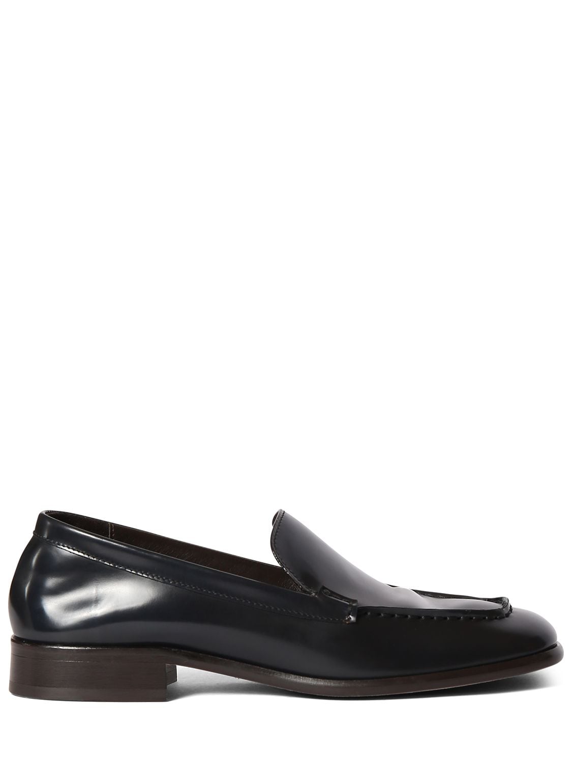 THE ROW 20MM MENSY LEATHER LOAFERS