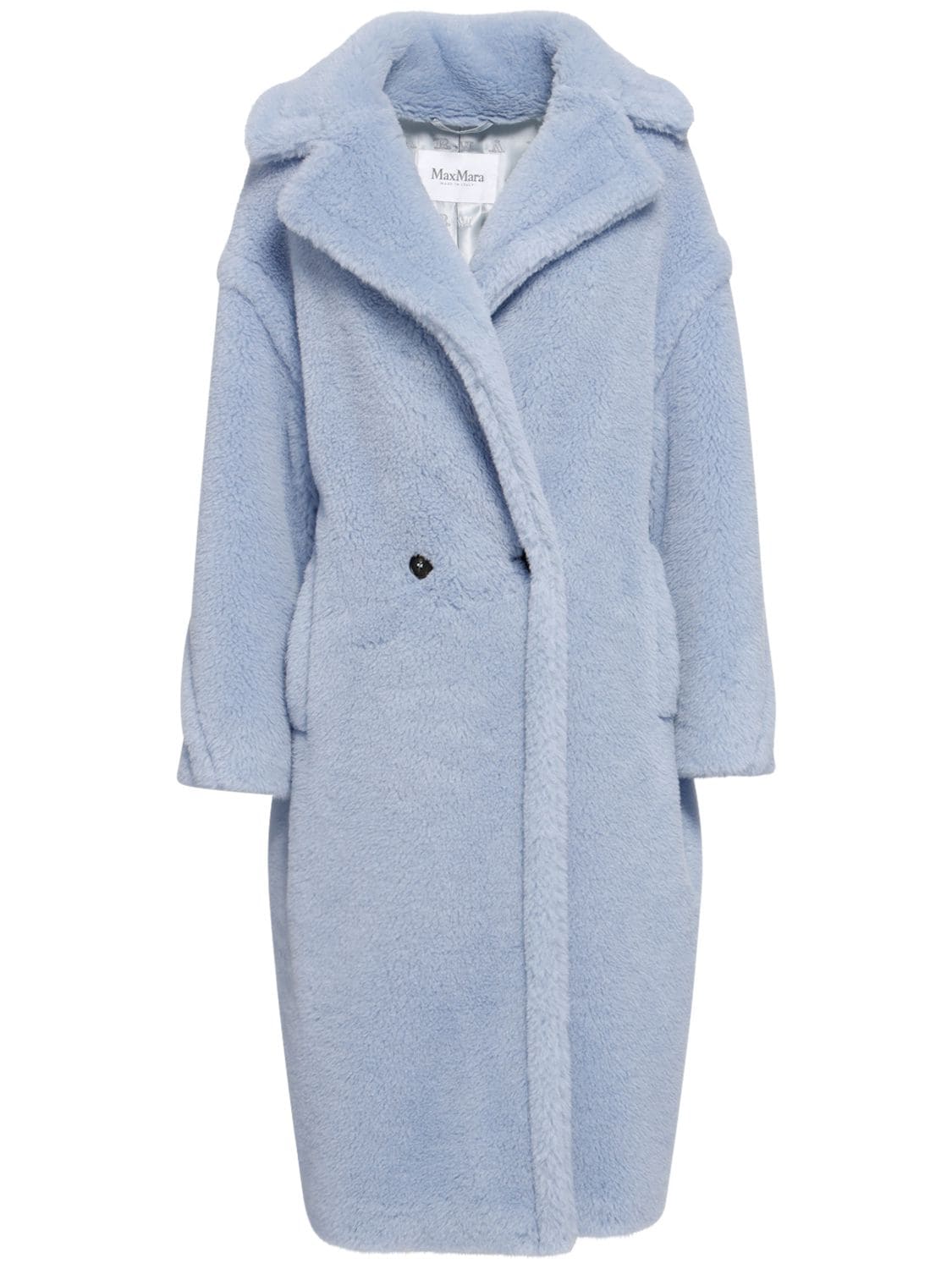 Max Mara Tedgirl Alpaca Fur Coat In Sky Blue | ModeSens