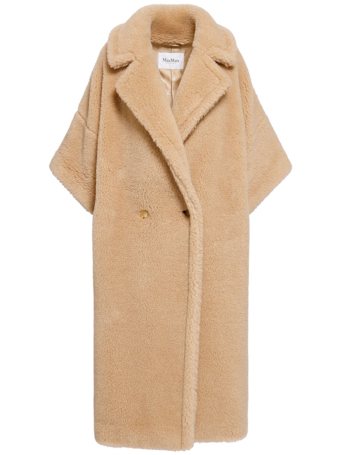 Primo Camel Blend 3/4 Sleeve Long Coat – WOMEN > CLOTHING > COATS