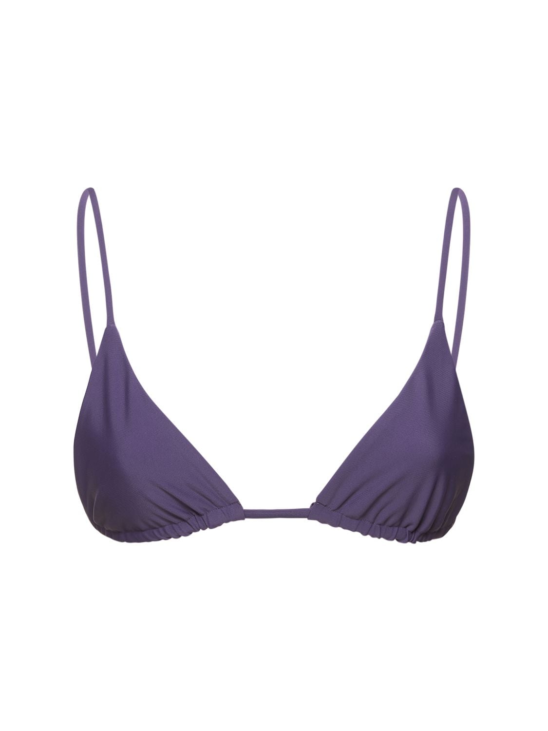 Jade Swim Via Triangle Bikini Top In Purple