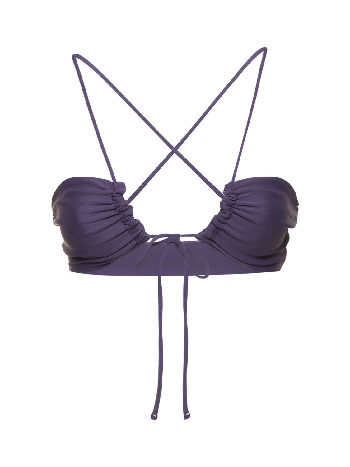 Jade Swim Livi String Bikini Top In Purple | ModeSens