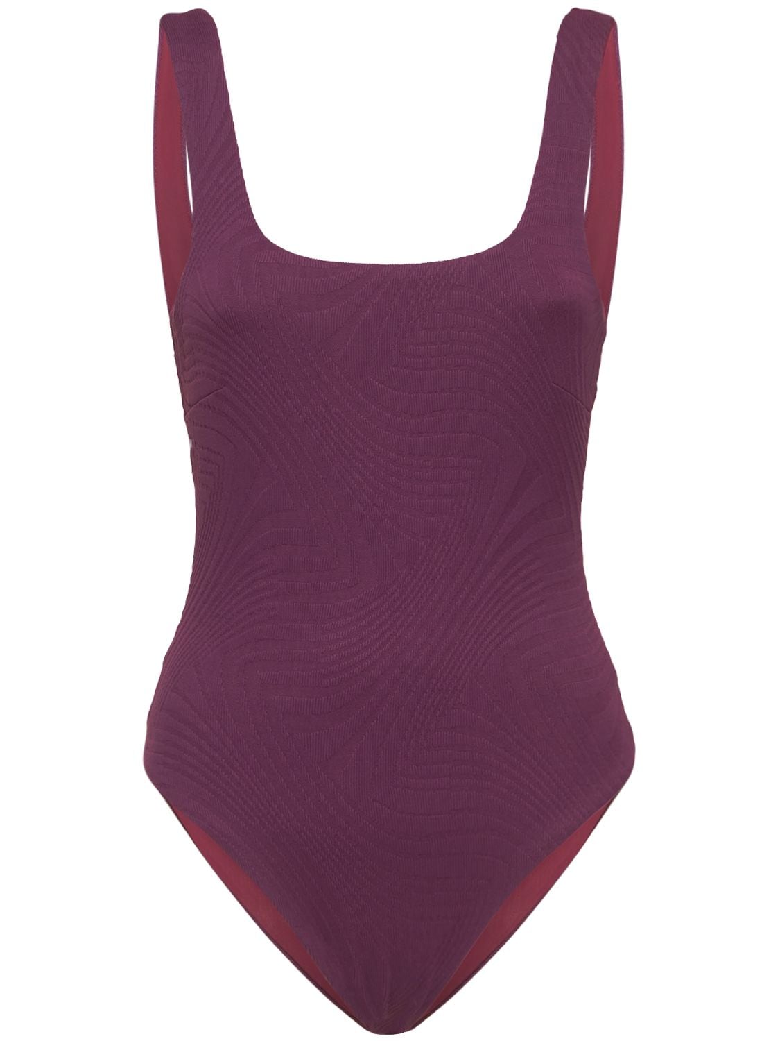 Fella Swim Harvey Specter Onepiece Swimsuit In Purple