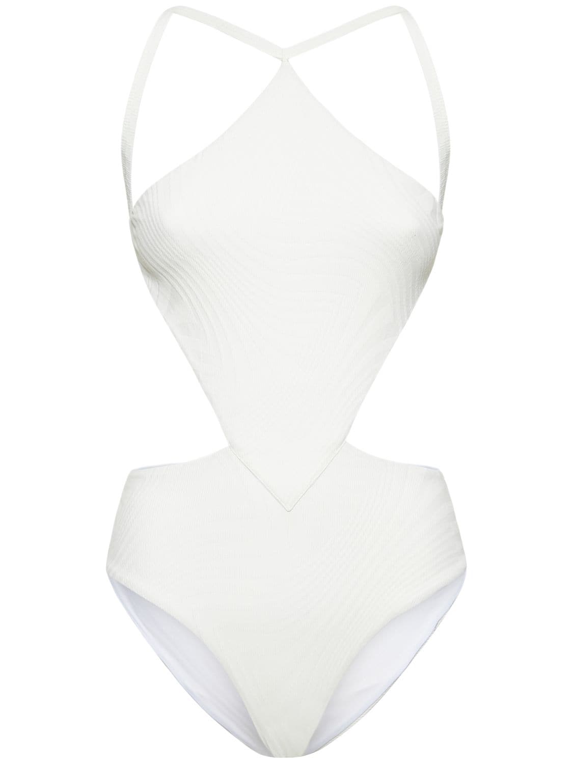 Fella Swim Sabath Onepiece Swimsuit In Off White
