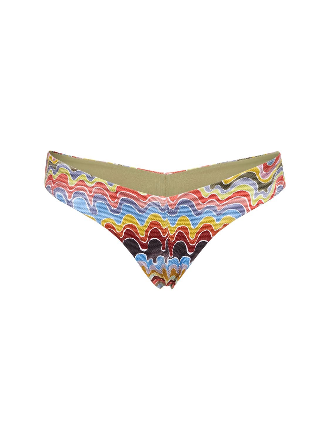 Fella Swim Chad Printed Bikini Bottom In Multicolor