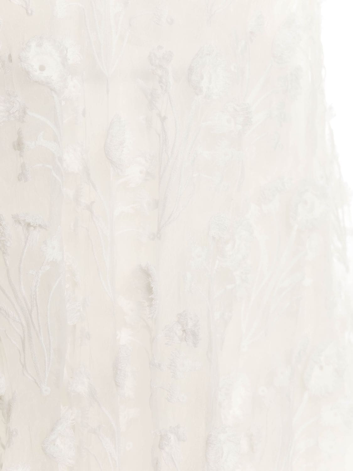 Shop Agua By Agua Bendita Hierbaluisa Embroidered Maxi Dress In Ivory