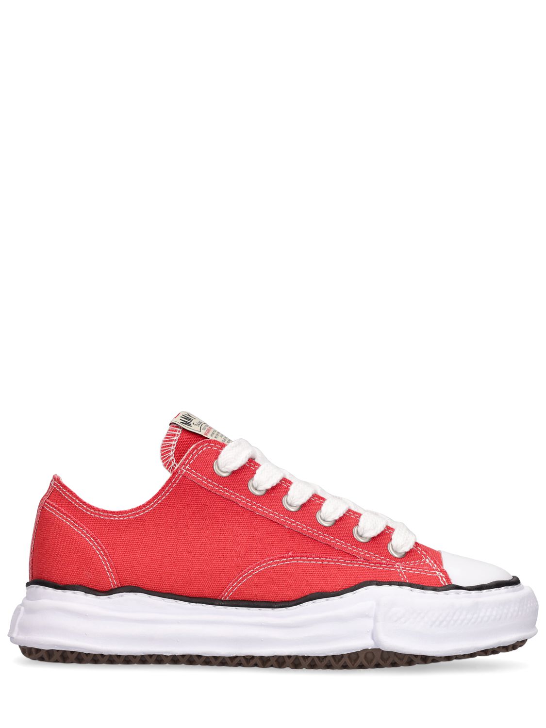 Miharayasuhiro Peterson Canvas Low Sneakers In Orange