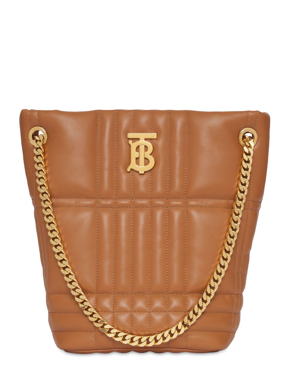 BURBERRY Small Lola Quilted Leather Bucket Bag