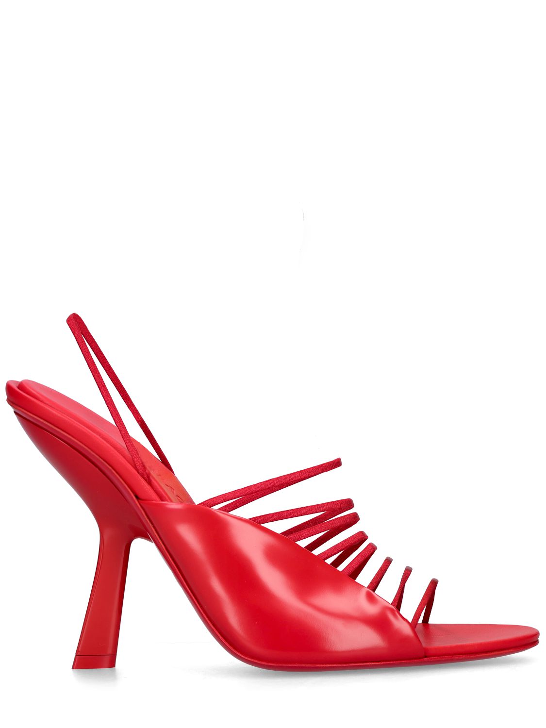 Ferragamo 100mm Altaire X5 Leather Sandals In Red