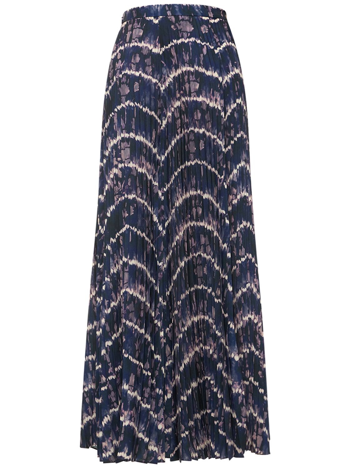 ALTUZARRA SIF SHIBORI PRINTED CREPE DE CHINE SKIRT