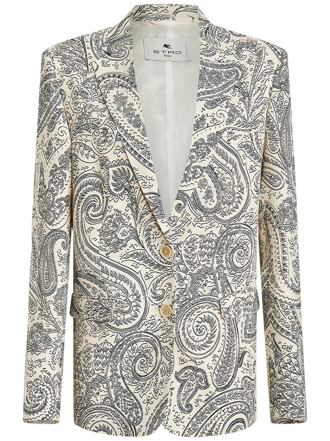 ETRO PAISLEY PRINT SINGLE BREASTED JACKET