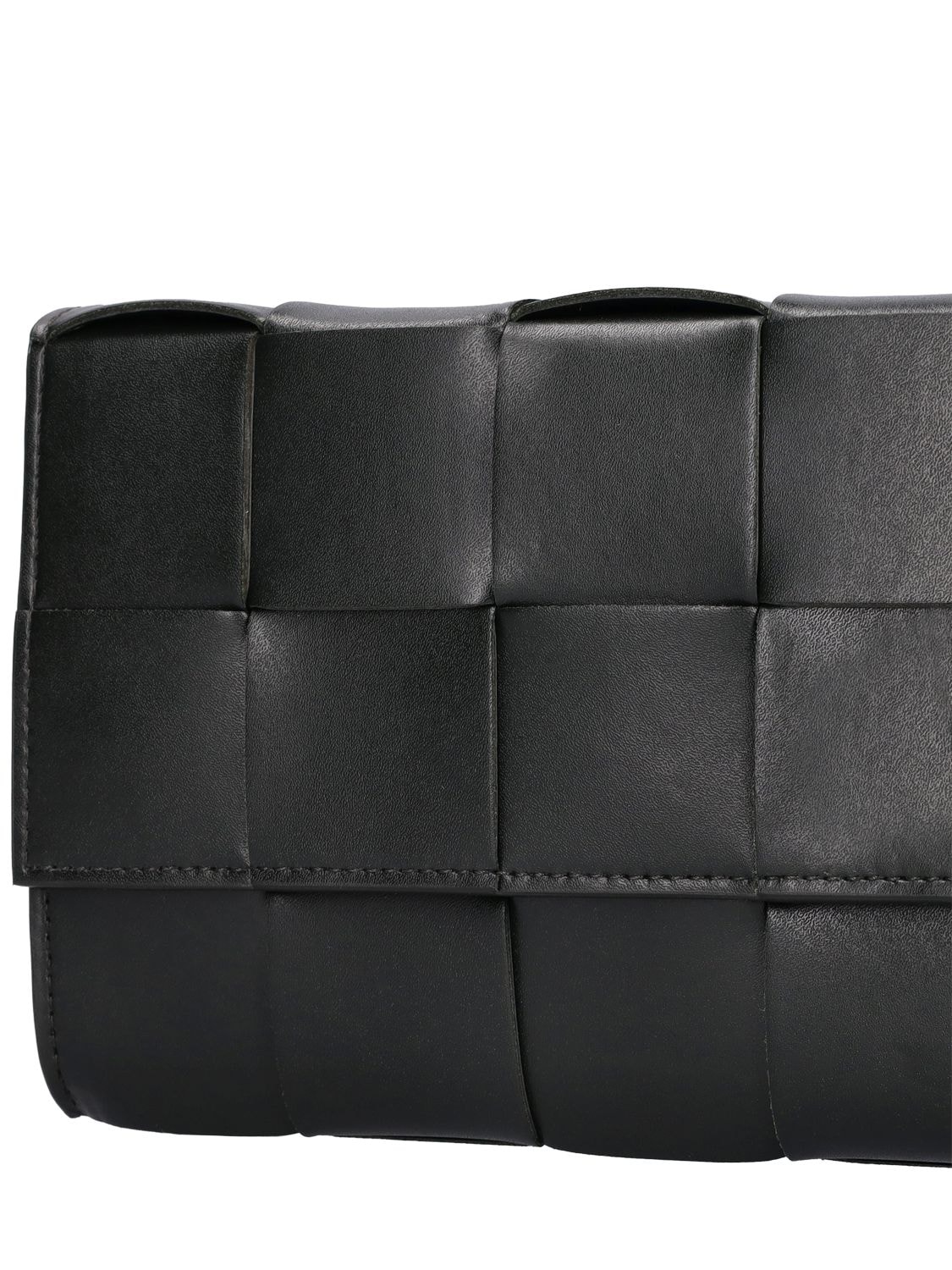 Shop Bottega Veneta Intreccio Leather Belt Bag In Dark Green