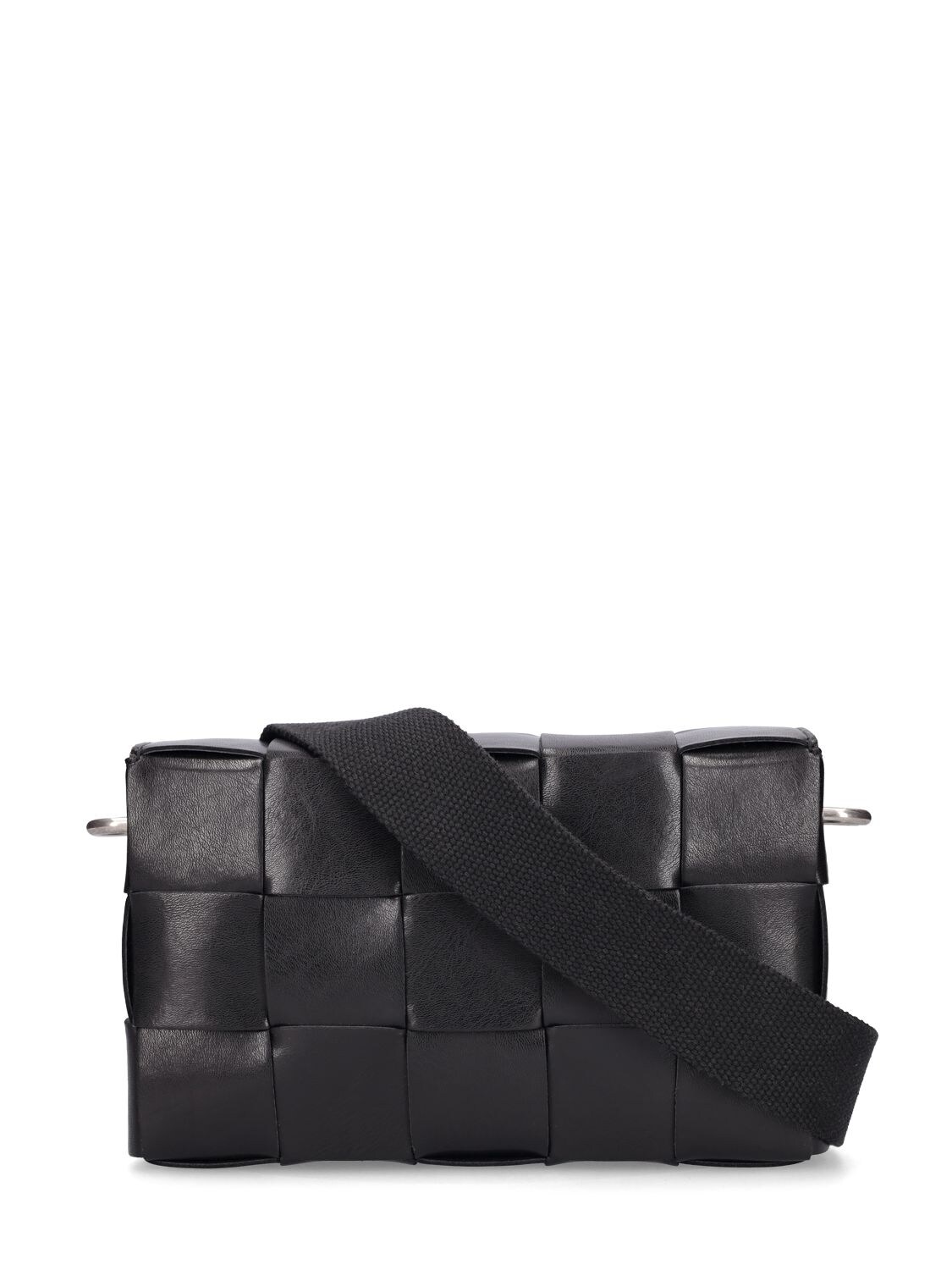 Shop Bottega Veneta Medium Cassette Crossbody Bag In Black