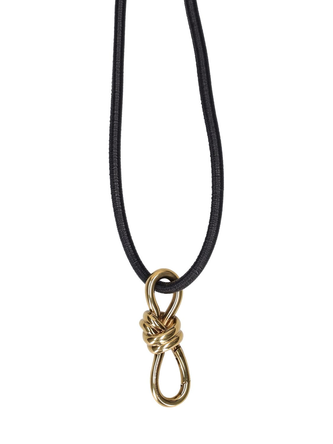 Black Knot leather cord belt, Bottega Veneta