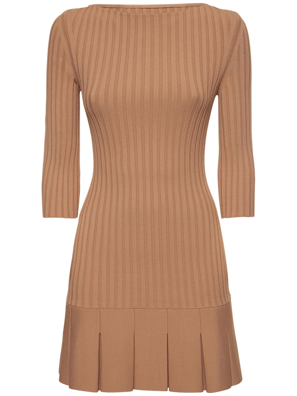 Jago Knitted Viscose Blend Mini Dress – WOMEN > CLOTHING > DRESSES