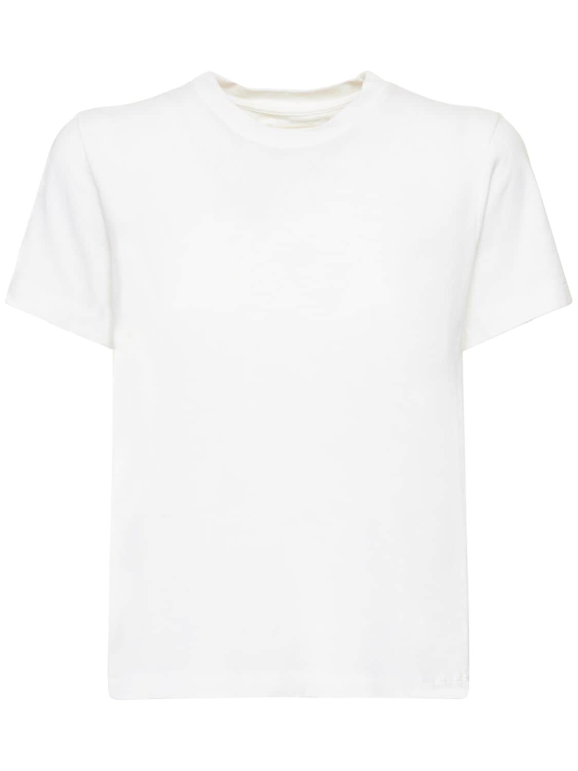 Khaite Emmylou Cotton Jersey T-shirt In White