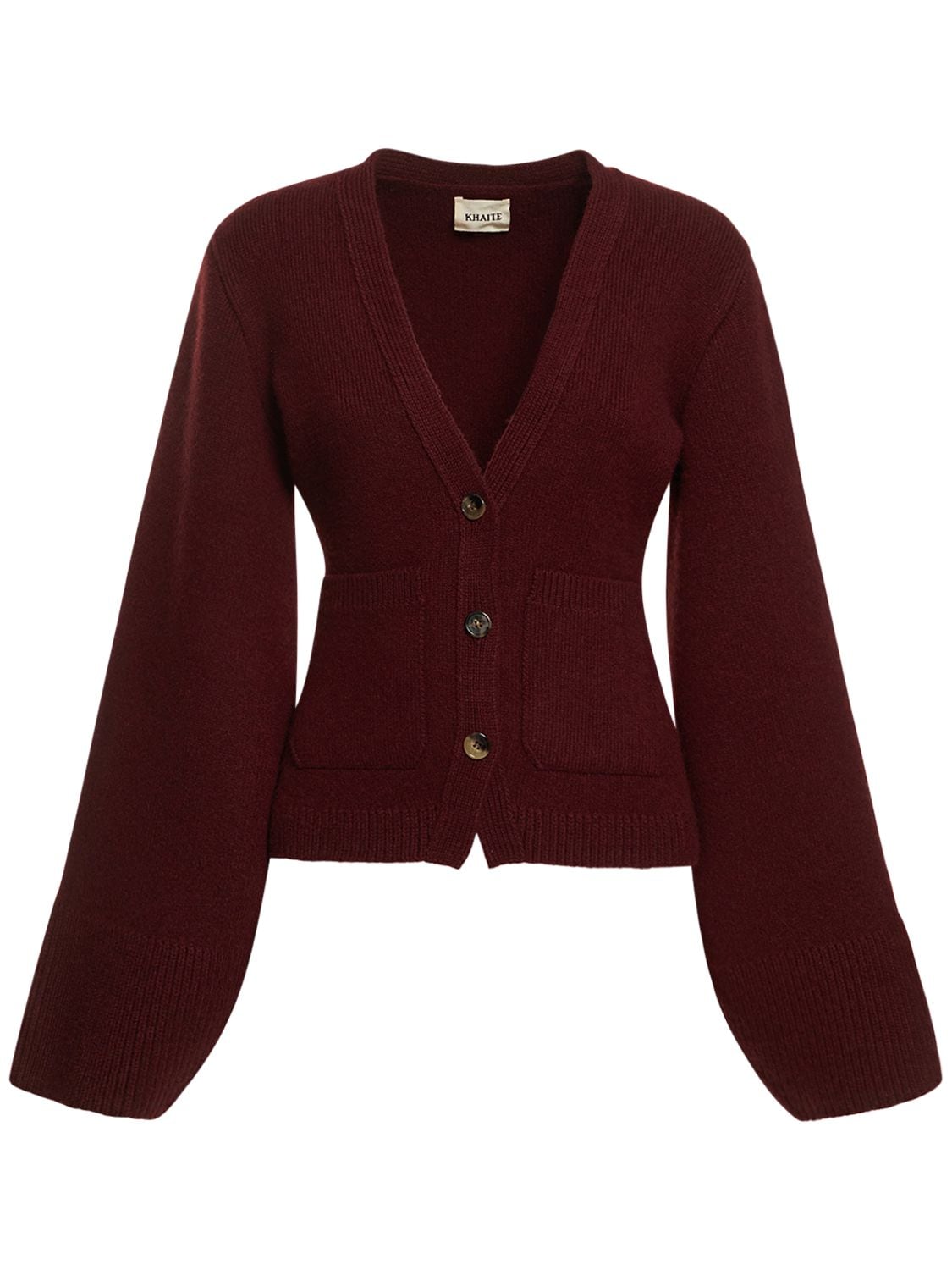 Khaite Scarlet Cashmere Cardigan In Red