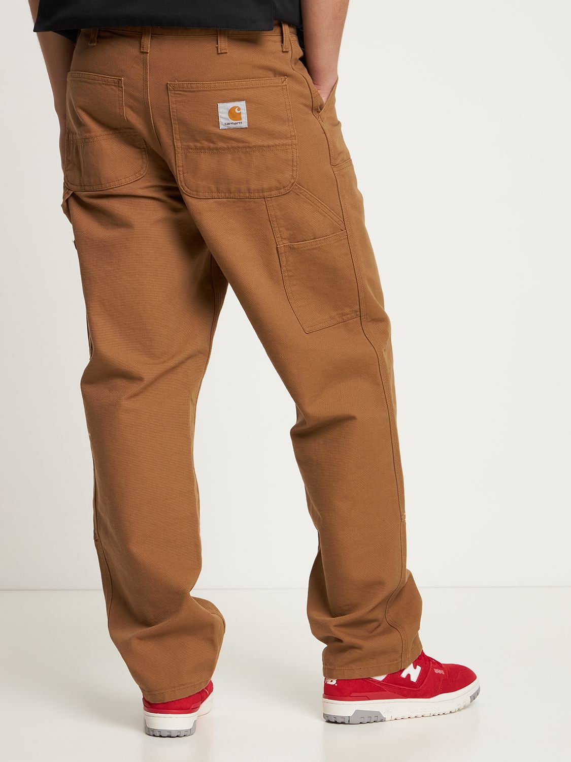 Shop Carhartt L32 Double Knee Organic Cotton Jeans In Hamilton Brown